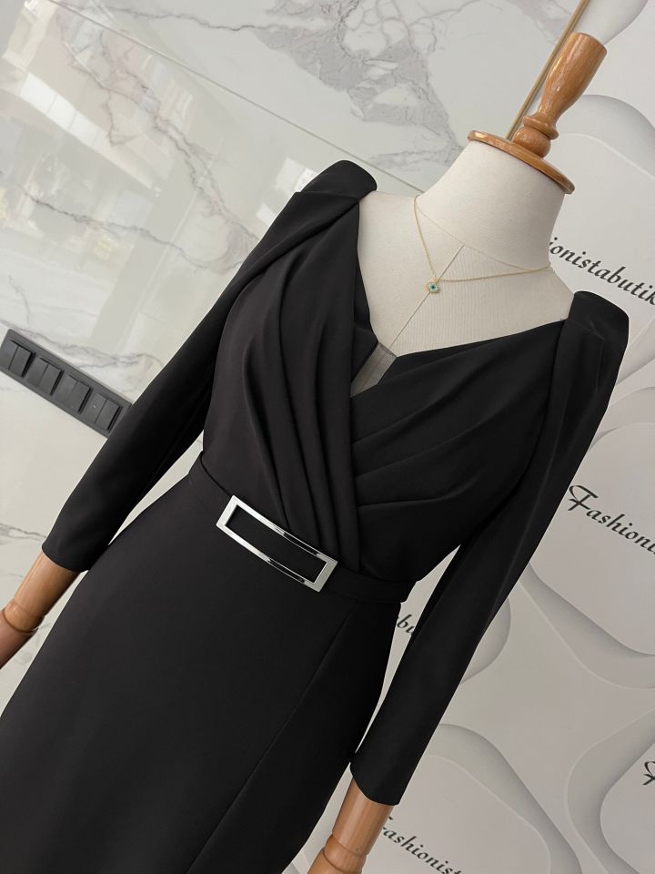Midi Dress - Siyah