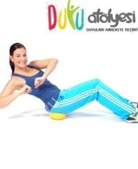 Pilates Yoga Dikenli Yarım Küre Denge Dikenli Duyu Topu - MAVİ