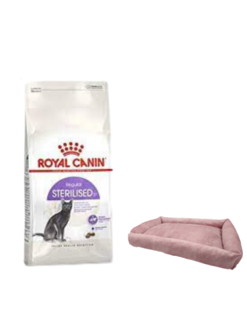 Royal Canin Sterilised 37 Kısırlaştırılmış Kuru Kedi Maması 10 Kg, Mini Small Pembe Yatak