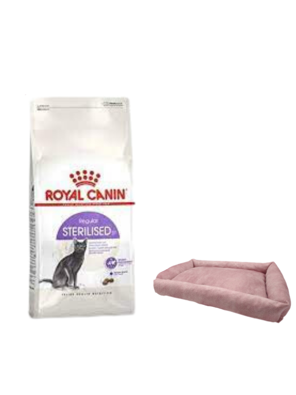 Royal Canin Sterilised 37 Kısırlaştırılmış Kuru Kedi Maması 15 Kg, Mini Small Pembe Yatak