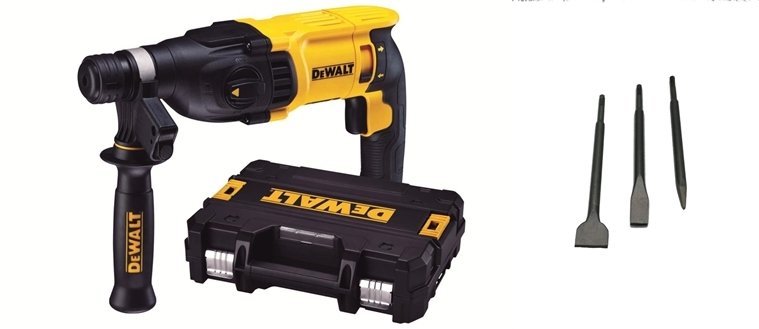 Dewalt D25143K 900 W Kırıcı Delici + SDS Plus Kırıcı Uç Seti