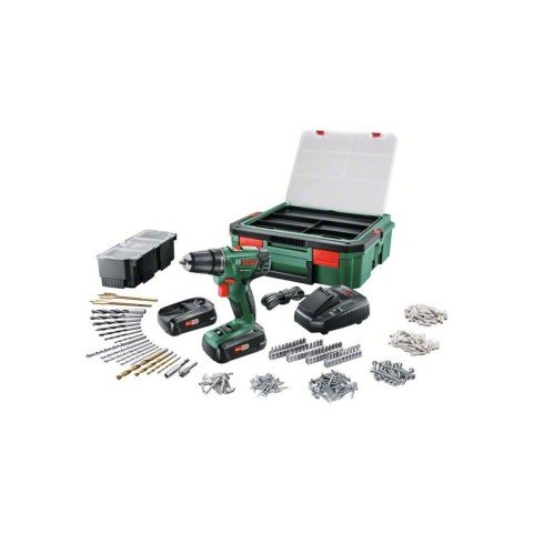 Bosch PSR 1800 LI-2 18V 1.5 AhÇift Akülü Delme Vidalama + Systembox Set