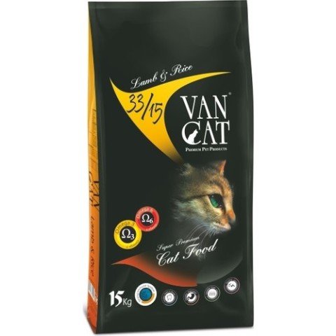 VanCat Kuzulu Pirinçli Kedi Maması 15 kg.