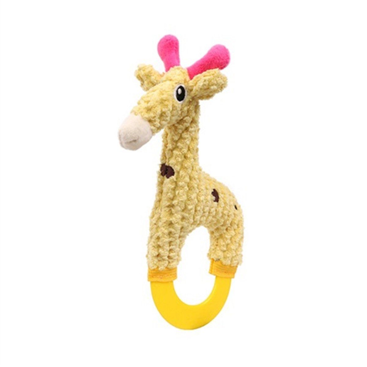 Zampa Zürafa Figürlü Peluş Köpek Oyuncağı, 21,5 Cm