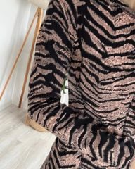 Zebra Desenli Orj Elbise