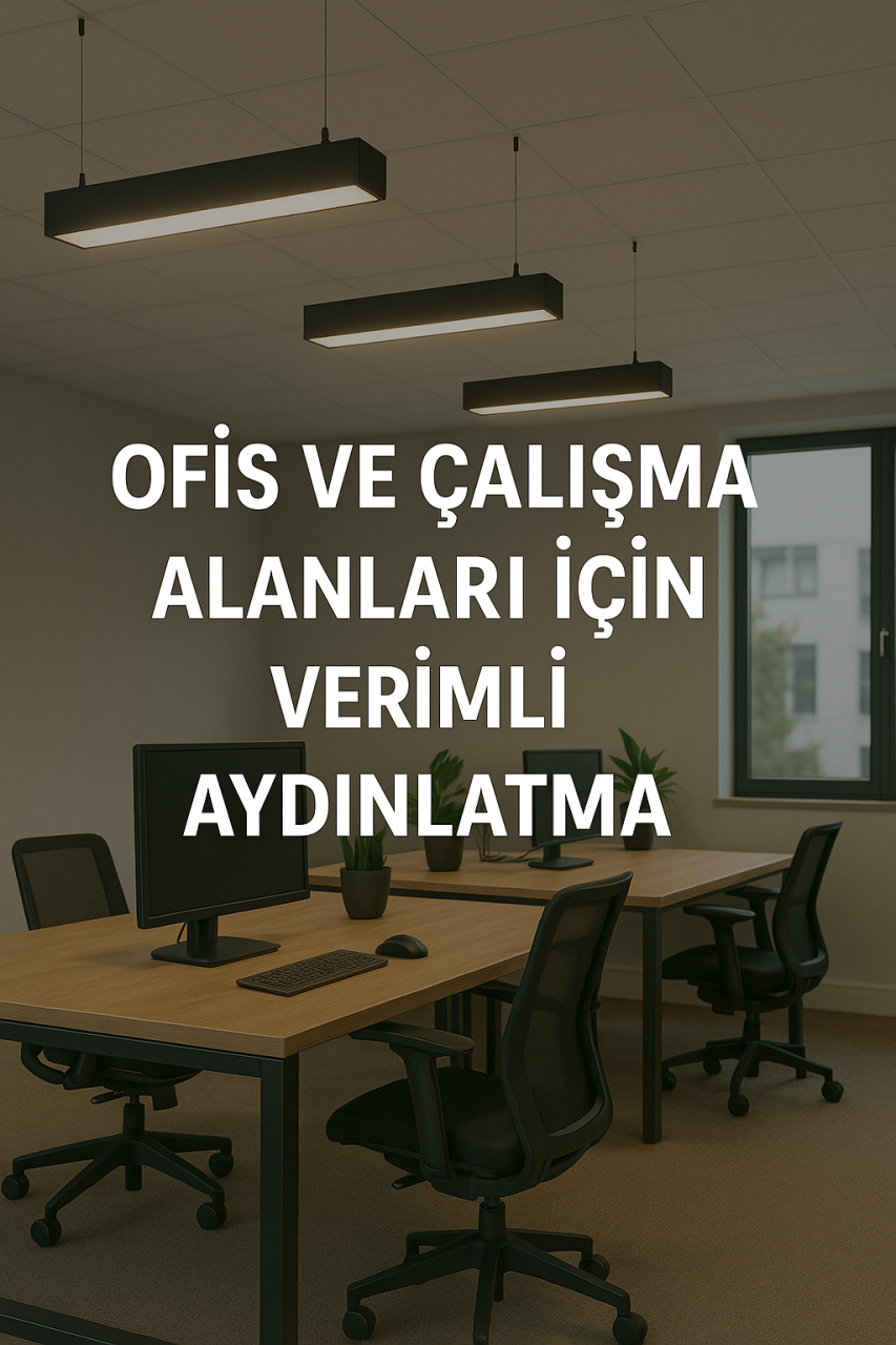 Ofis ve Çalışma Alanları için Verimli Aydınlatma