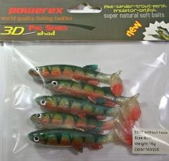 Powerex 3D 5565 8 cm.NW005 Silikon Sahte Yem 5li Paket