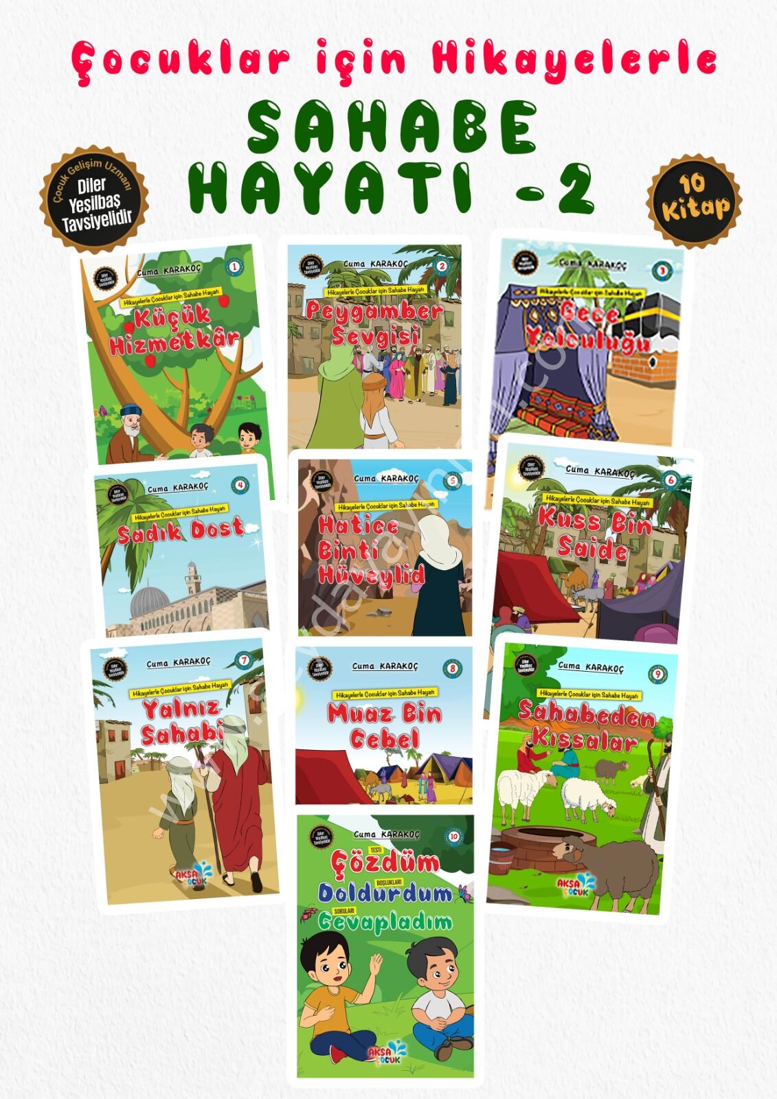 Çocuklar İçin Hikayelerle Sahabe Hayatı-2. Set 10 Kitap