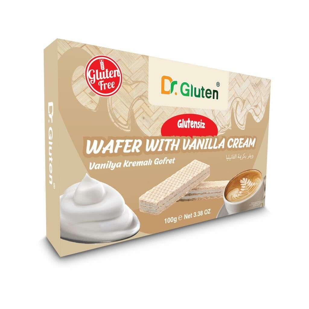 Dr. Gluten Glutensiz Vanilyalı Gofret 100 GR