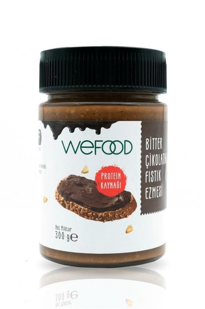 Wefood Glutensiz Bitter Çikolatalı Fıstık Ezmesi