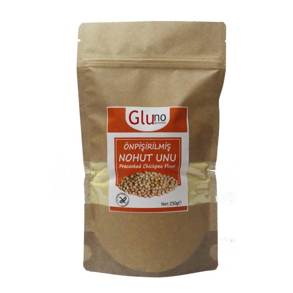 Gluno Glutensiz Önpişirilmiş Nohut Unu 250 gr