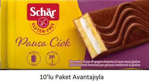 Schar Glutensiz Pausa Ciok Kakao Kaplı Kek 10Lu