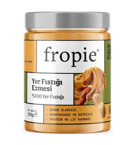 Fropie Glutensiz %100 Yer Fıstığı Ezmesi 315 GR