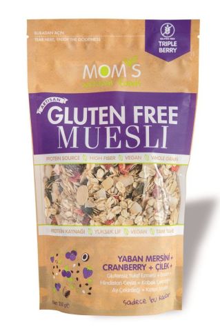 Mom's Glutensiz Muesli Çilek Blueberry Cranberry