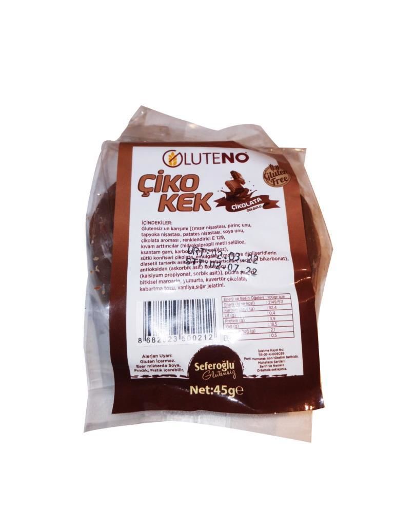 Seferoğlu glutensiz çiko kek kakaolu 45 gr