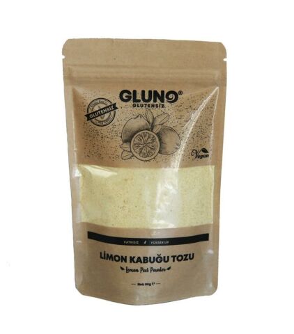 Gluno Glutensiz Limon kabuğu tozu 80gr