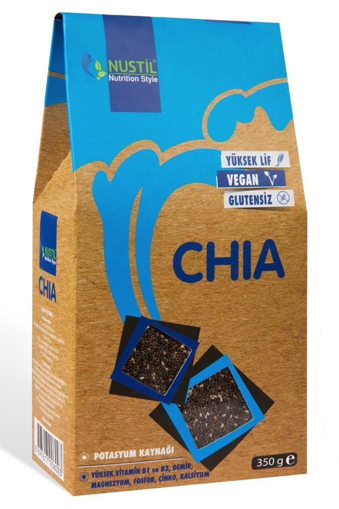 Nustil glutensiz vegan chia tohumu 350 gr