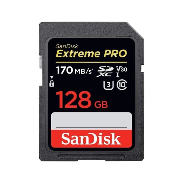 Sandisk Extreme Pro 128GB SDXC Card 128GB 170MB/s V30 UHS-I U3 Hafıza Kartı