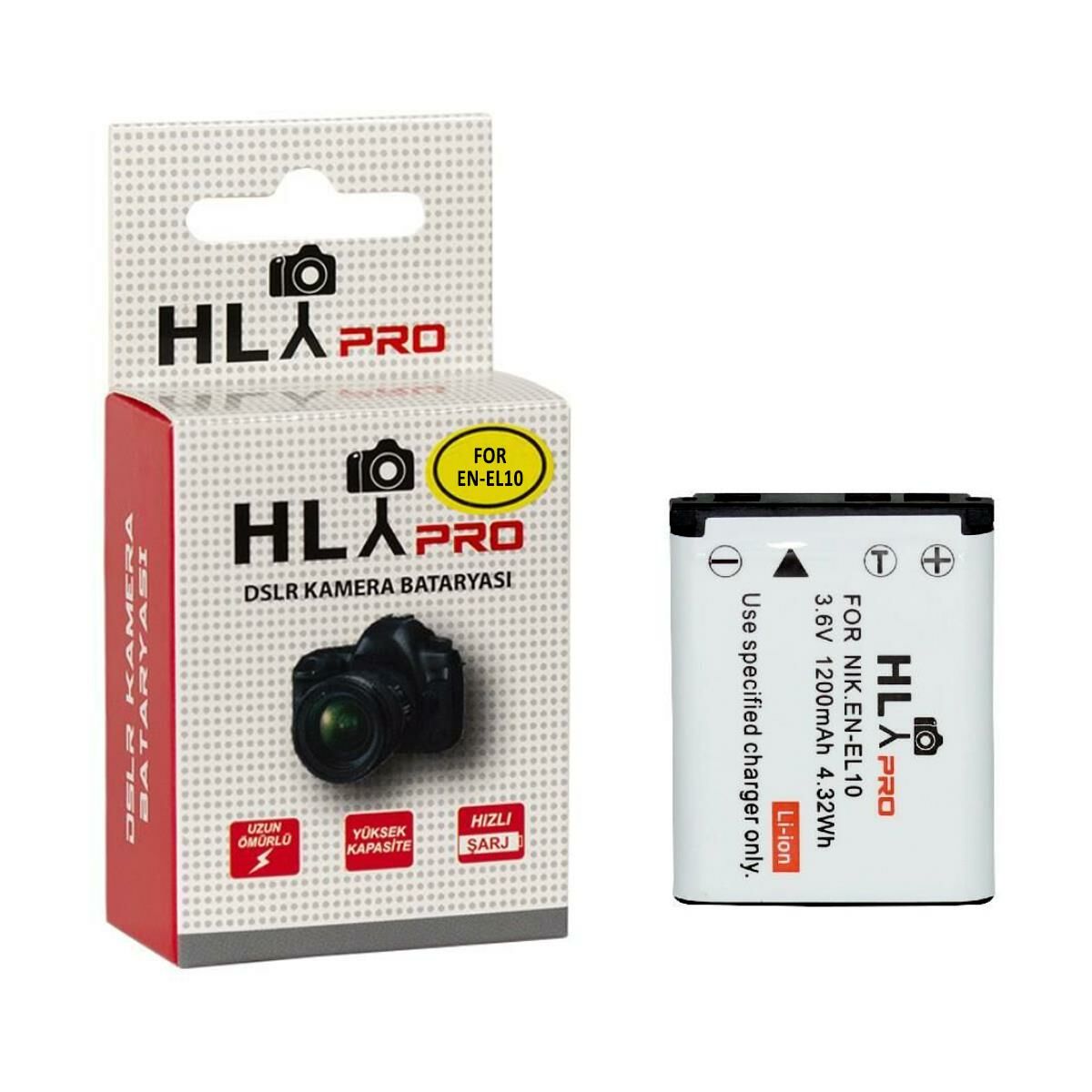 Hlypro Nikon Coolpix S510 için EN-EL10 Batarya