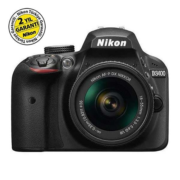 Nikon D3400 Af-P 18-55 VR Kit Fotoğraf Makinesi