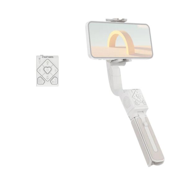 Hohem iSteady Q Beyaz Cep Telefonları için Uzatılabilir Çubuklu Stabilizer Gimbal