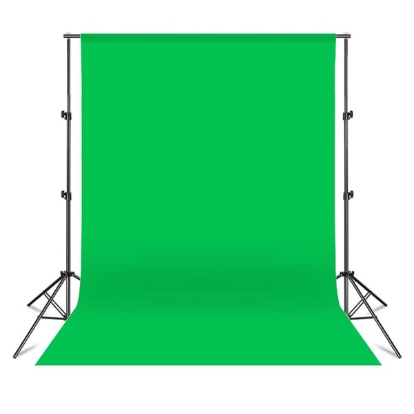 Cazipshop Ürün Çekimi Fotoğraf Ve Stüdyo Çekimleri Için Yeşil Fon Perde + Stant 2x3 Metre Stand+fon Perde Set