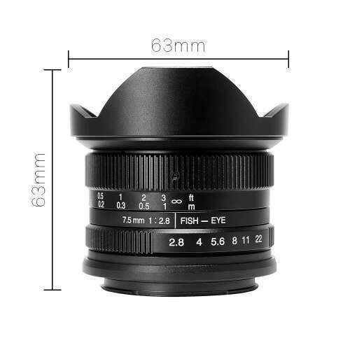 7artisans 7.5mm F2.8 APS-C Fisheye Fixed Lens (Sony E Mount)