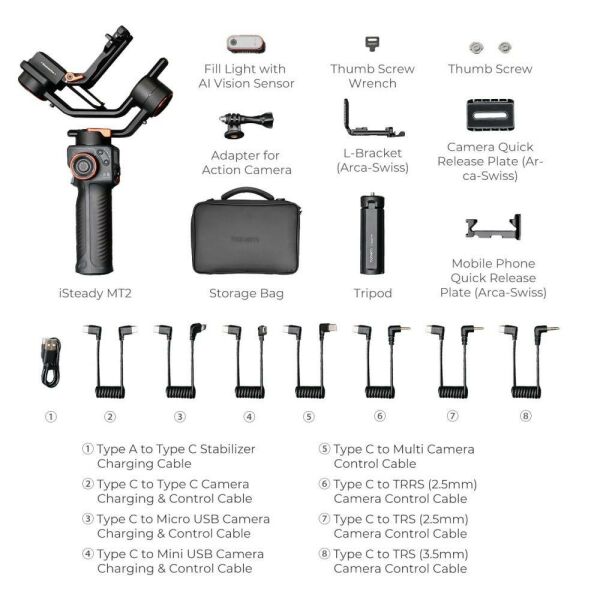 Cazipshop Hohem İsteady MT2 4-in-1 Gimbal