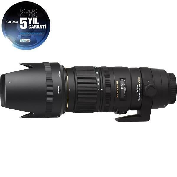 Sigma 70-200mm f/2.8 EX DG OS HSM Lens (Distribütör Garantili)