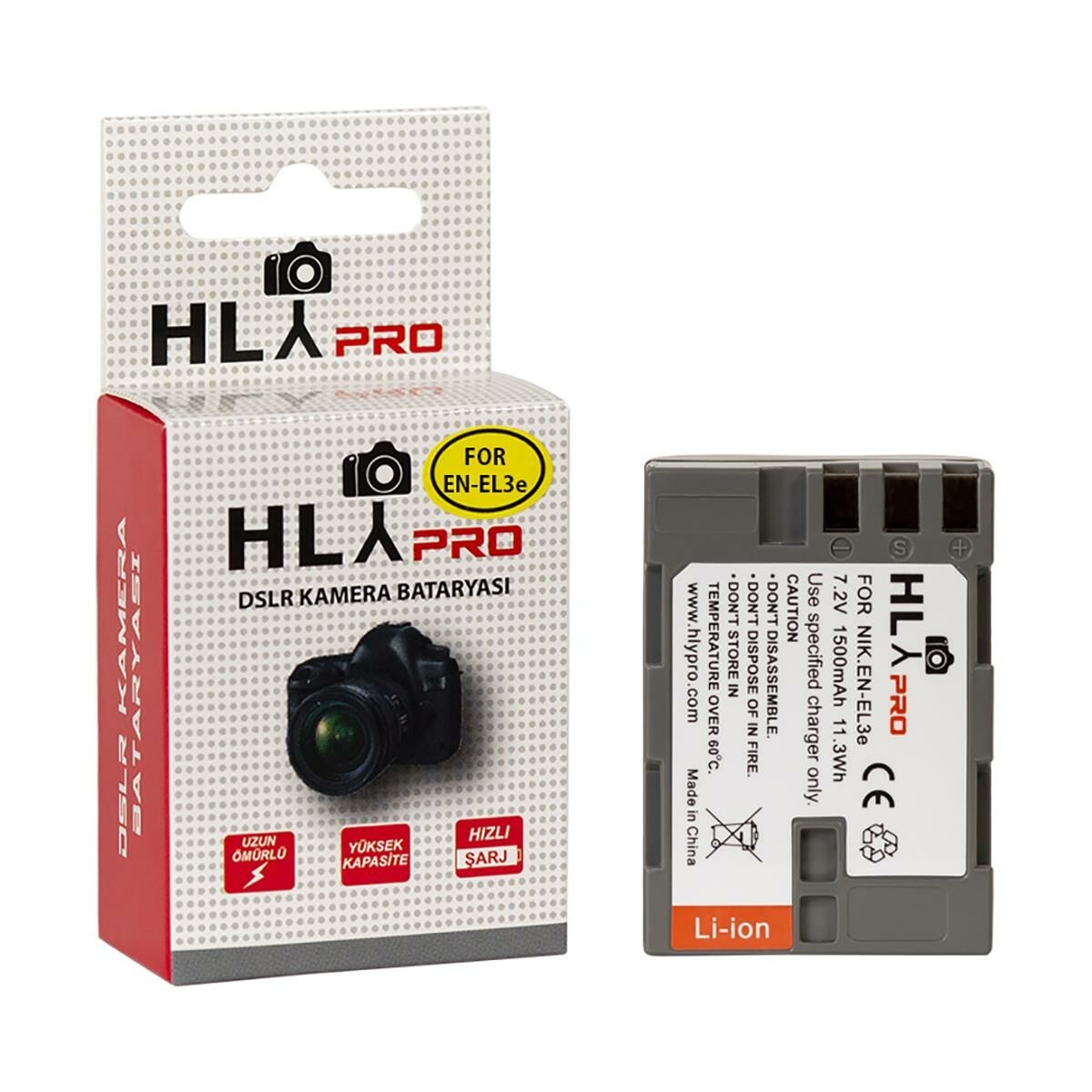 Hlypro Nikon D200 İçin EN-EL3E Batarya