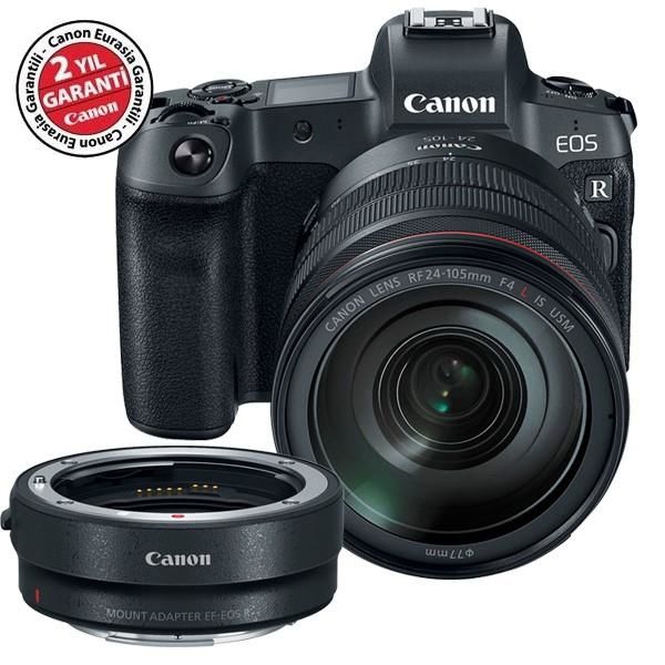 Canon EOS R 24-105mm f/4L IS USM Kit (EF-EOS R Adaptör Hediye)