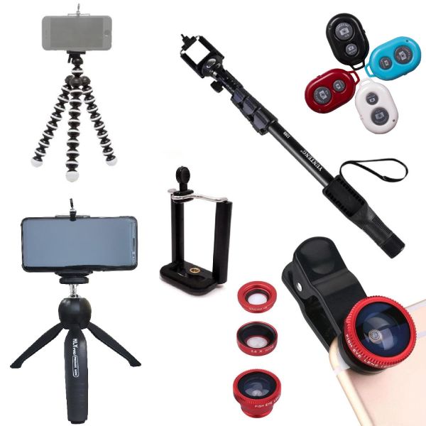 Selfie + K.Gorillapod + M. Tripod + Telefon Lensi Mobilite seti