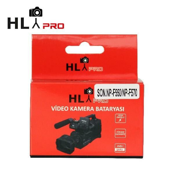 Hlypro Sony HD1000 için NP-F550/570 Batarya