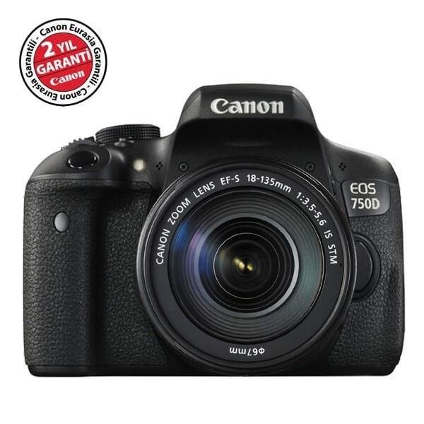 Canon EOS 750D 18-135mm IS STM DSLR Fotoğraf Makinesi