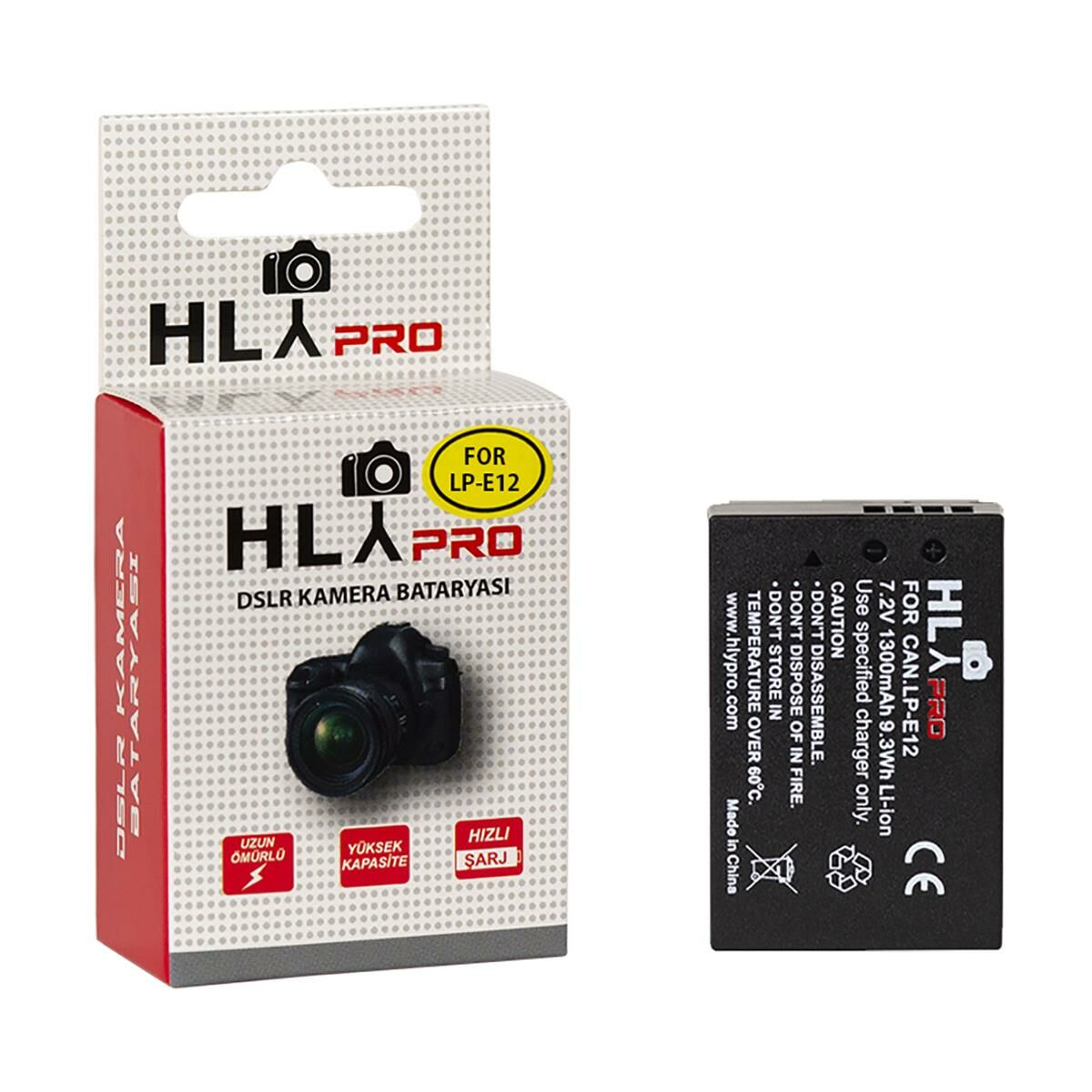 Hlypro Canon 100D için LP-12 Batarya