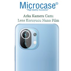 Microcase Xiaomi Mi 11 Lite Kamera Camı Lens Koruyucu Nano Esnek Film Koruyucu