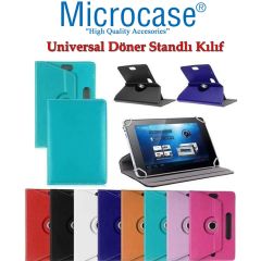 Microcase Lenovo TAB M10 X505F 4G LTE ZA490043TR 10.1 inch Universal Döner Standlı Tablet Kılıfı + Nano Esnek Ekran Koruma Filmi