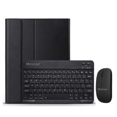 Microcase Samsung Galaxy Tab A9 Plus SM-X210 11 inch Tablet Bluetooth Klavye ve Mouse + Standlı Kılıf - BKK6