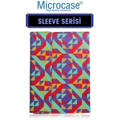 Microcase Lenovo Tab M10 Plus 10.3 X606 Sleeve Serisi Desenli Mıknatıs Kapaklı Standlı Kılıf - DS2