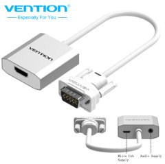 Vention VGA To HDMI Çevirici 1080P HDTv Adaptör Mini Kablo