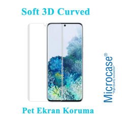 Microcase Samsung Galaxy S21 Ultra Full Ekran Koruma Curved 3D Pet Film