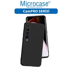 Microcase Xiaomi Mi 10 CamPRO Serisi Kamera Korumalı Silikon Kılıf - Siyah