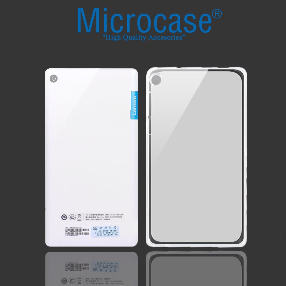 Microcase Lenovo Tab 3 A7-10F A710F 7 inch Silikon Soft Kılıf - Şeffaf