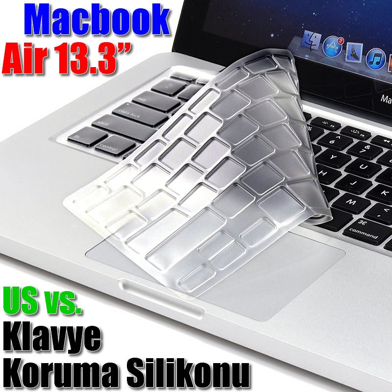 Macbook Air 13.3'' Slim Klavye Koruma Silikonu