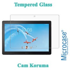Microcase Lenovo Tab 4 10 Plus TB-X704F 10.1 Tablet Tempered Glass Cam Koruma