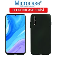 Microcase Huawei P Smart S - Y8p Elektrocase Serisi Kamera Korumalı Silikon Kılıf - Siyah