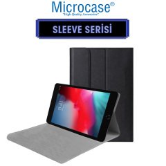 Microcase iPad Mini 5 7.9 inch Tablet Sleeve Serisi Mıknatıs Kapak Standlı Kılıf - Siyah