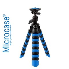 Microcase Silikon Ayaklı Akrobatik Ahtapot Tripod 3 Ayak MAVİ