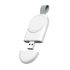 Microcase Apple Watch Ultra için Anahtarlık Tipi Manyetik USB Şarj - Beyaz AL2364