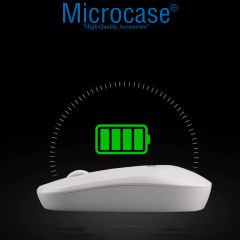 Microcase 1600 DPI Şarj Edilebilir 2.4 GHz Bluetooth Kablosuz Mouse - Model AL2674 Siyah
